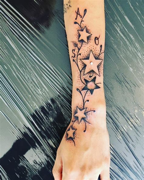 forearm tattoos stars